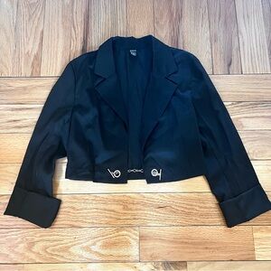 Black Cropped Blazer